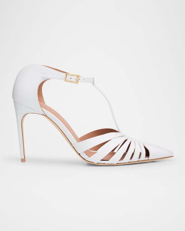 Jennifer Cutout T-Strap Mule Pumps